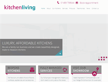 Tablet Screenshot of kitchenliving.co.uk